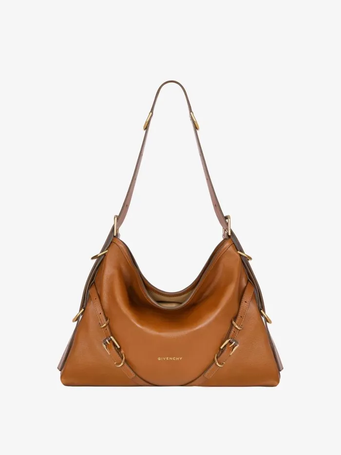Women Shoulder Bags Givenchy Medium Voyou Bag In Leather Soft Tan