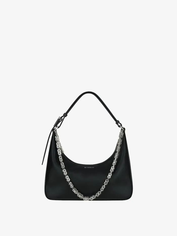Women Shoulder Bags Givenchy Small Moon Cut Out Bag In Leather With Chain Black Women Shoulder Bags Givenchy Small Moon Cut Out Bag In Leather With Chain Black