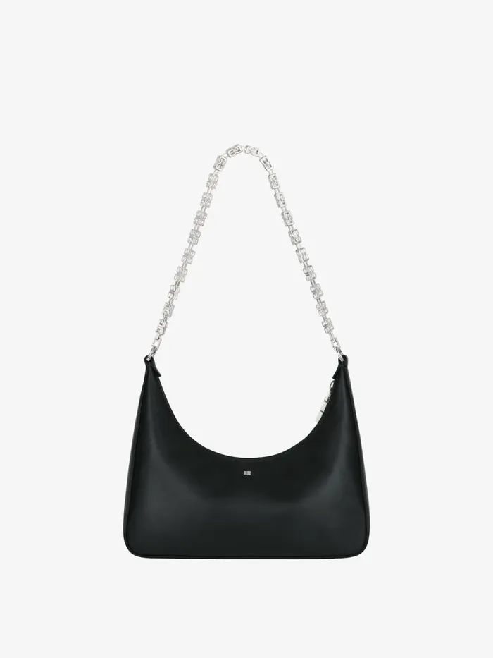 Women Shoulder Bags Givenchy Small Moon Cut Out Bag In Leather With Chain Black Women Shoulder Bags Givenchy Small Moon Cut Out Bag In Leather With Chain Black
