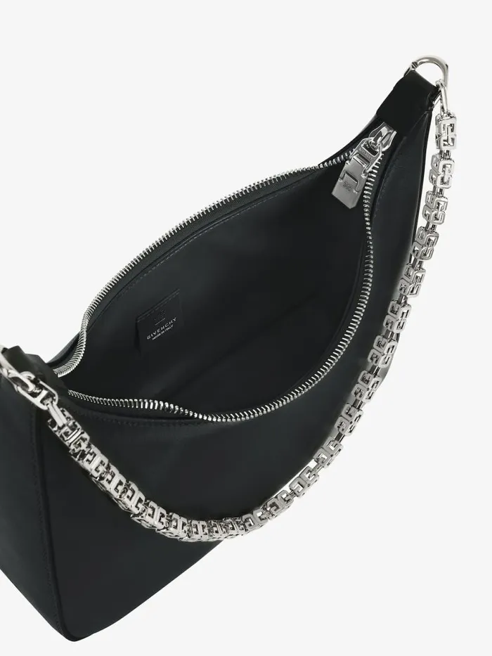 Women Shoulder Bags Givenchy Small Moon Cut Out Bag In Leather With Chain Black Women Shoulder Bags Givenchy Small Moon Cut Out Bag In Leather With Chain Black