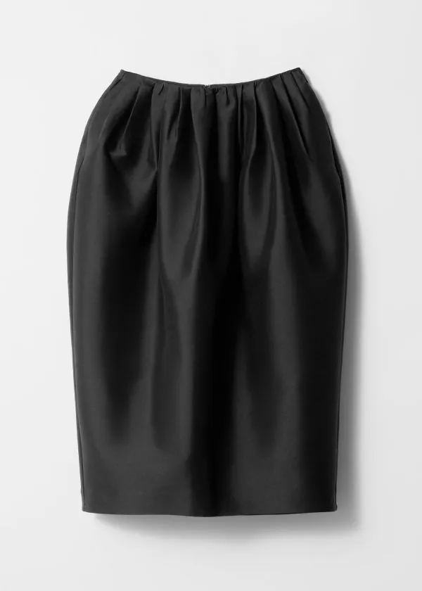 Women Skirts and Other Stories Balloon Midi Skirt Black