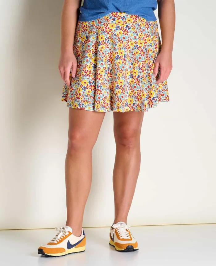 Women Skirts and Skorts Toad and Co Birdie Skort Barley Multi Floral Print