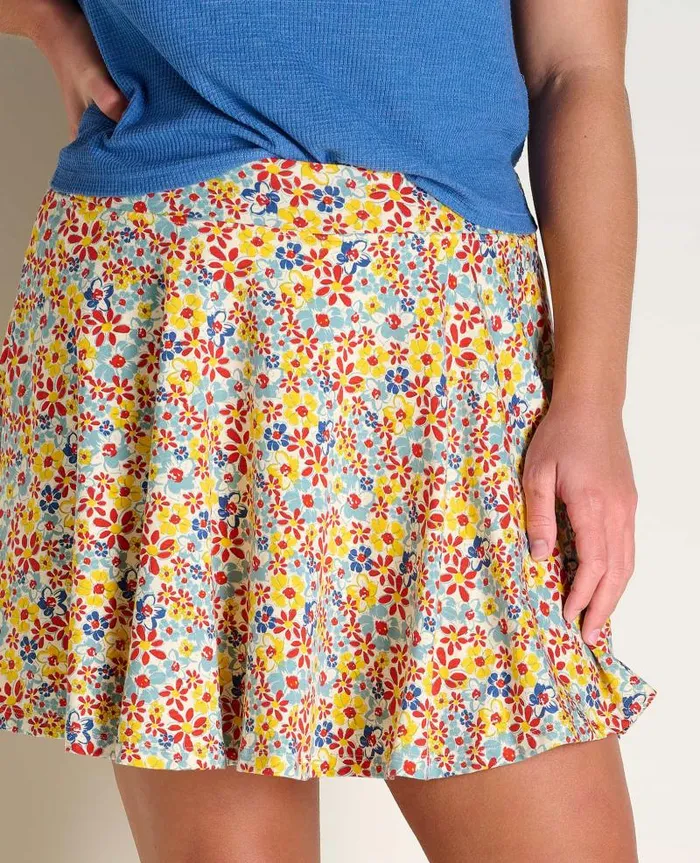 Women Skirts and Skorts Toad and Co Birdie Skort Barley Multi Floral Print