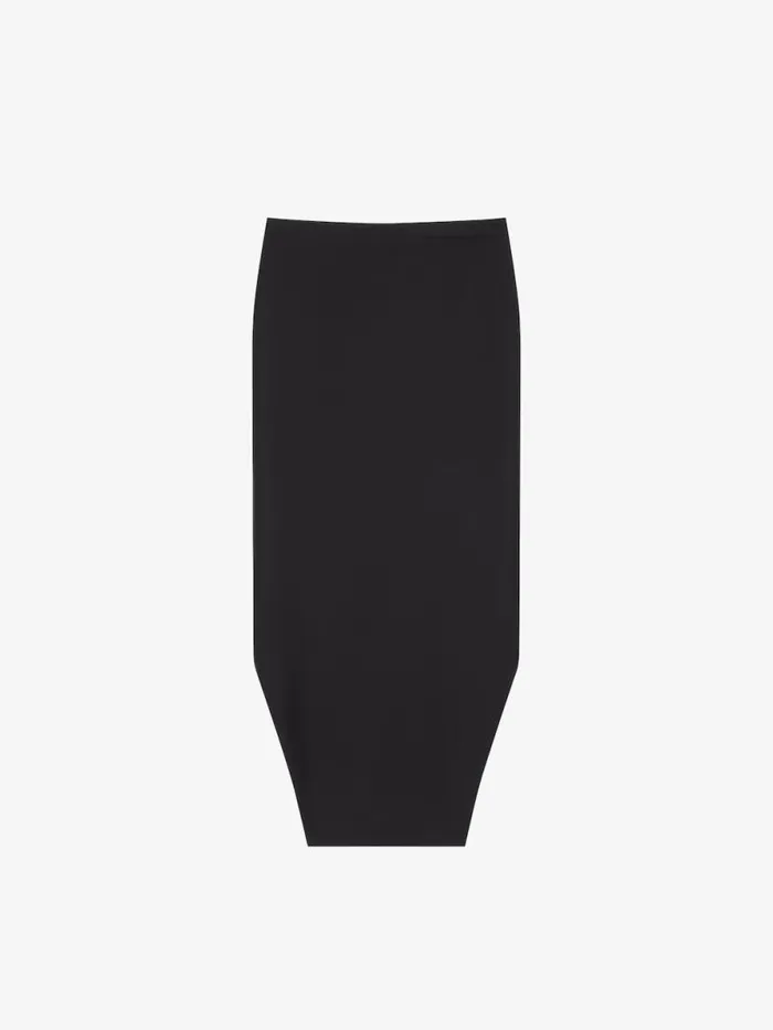 Women Skirts Givenchy Asymmetric Skirt In Wool And Mohair Black