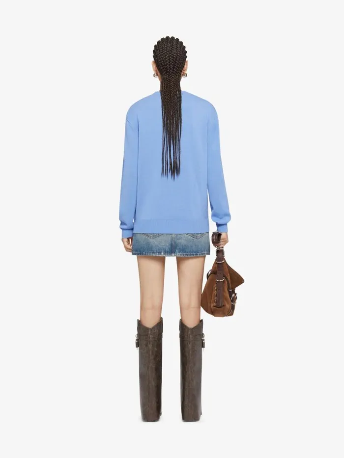 Women Skirts Givenchy Mini Skirt In Denim With Chain Details Medium Blue