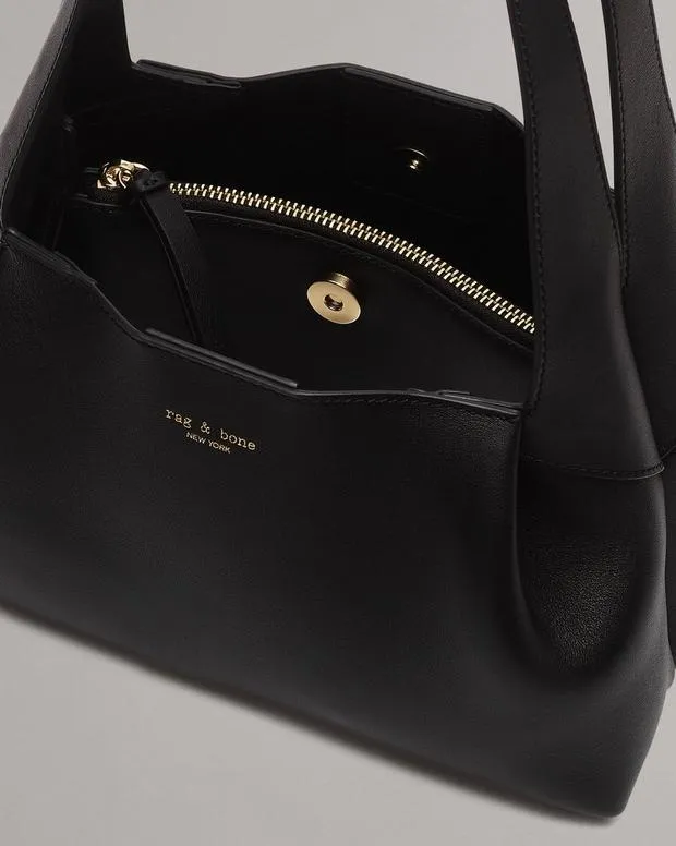 Women Slade Calf Leather Shoulder Bag Antique WhiteBlackCognac Handbags rag and bone