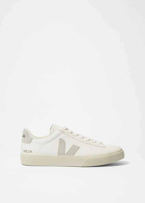 Women Sneakers and Other Stories Veja Campo Leather Sneakers Whiteandbeige