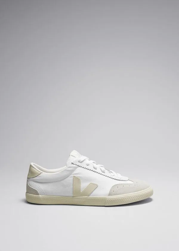 Women Sneakers and Other Stories Veja Volley Canvas Sneakers White