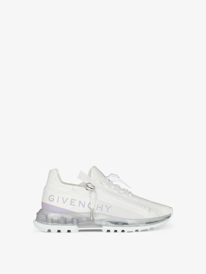 Women Sneakers Givenchy Spectre Runner Sneakers In Leather With Zip Soft Lilac Women Sneakers Givenchy Spectre Runner Sneakers In Leather With Zip Soft Lilac