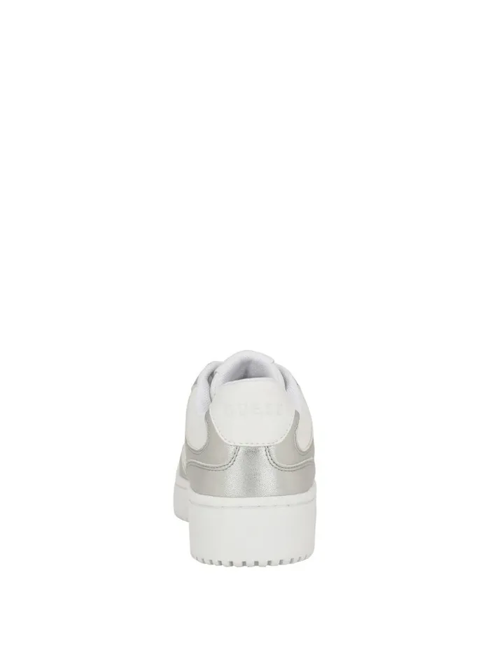 Women Sneakers GUESS Miram TwoTone Sneakers White Silver Women Sneakers GUESS Miram TwoTone Sneakers White Silver