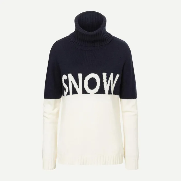 Women Snow Sweater Buttercreamatlanta Blue KJUS Midlayers and Sweaters
