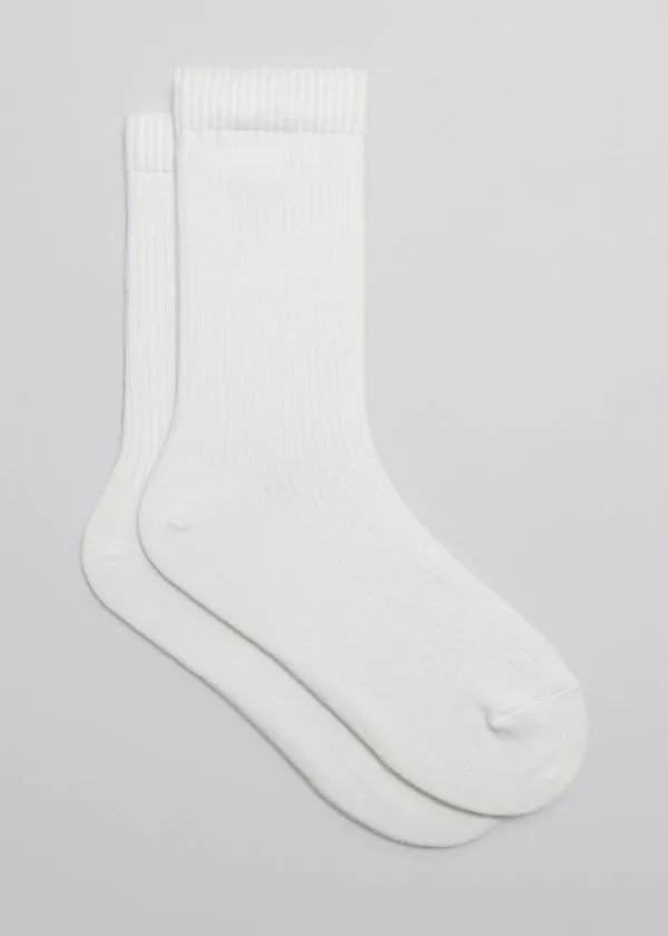Women Socks and Tights and Other Stories 2Pack Socks White