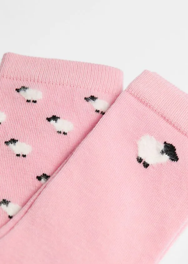 Women Socks and Tights and Other Stories 2Pack Wool Socks Dusty Pink