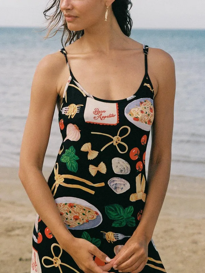 Women Sofia Slip Dress Buon Appetito Black Lisa Says Gah Dresses Women Sofia Slip Dress Buon Appetito Black Lisa Says Gah Dresses