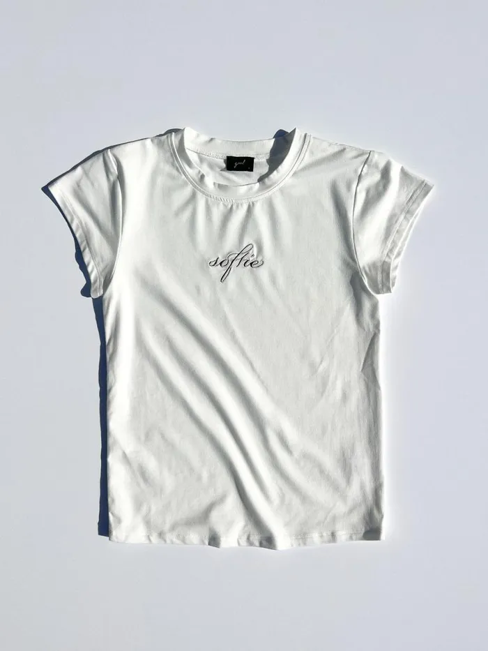 Women Softie Tee White Lisa Says Gah Tops