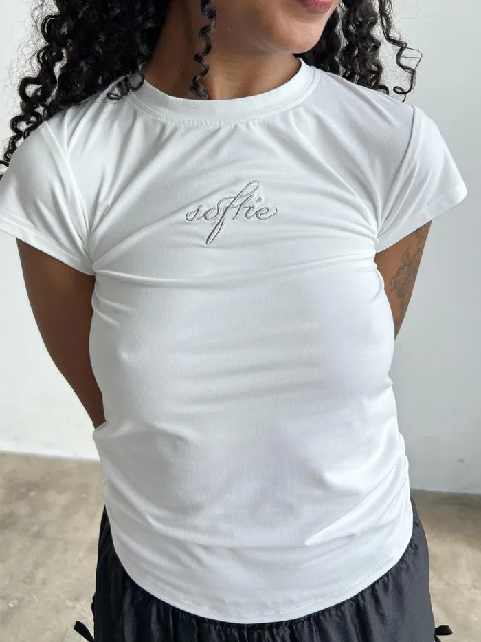 Women Softie Tee White Lisa Says Gah Tops