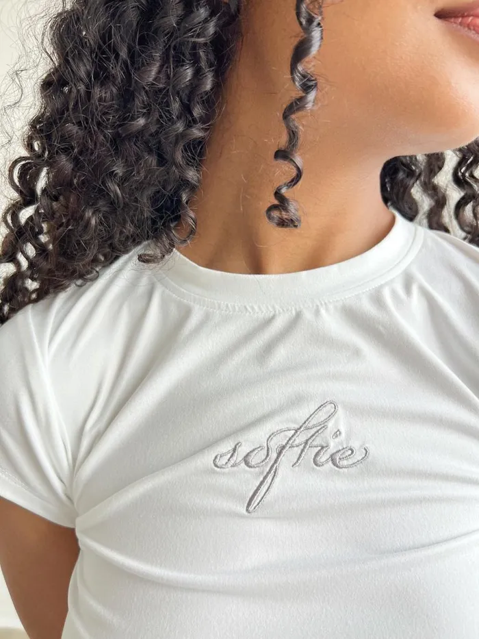 Women Softie Tee White Lisa Says Gah Tops