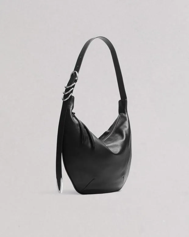 Women Spire Leather Shoulder Bag Black Handbags rag and bone