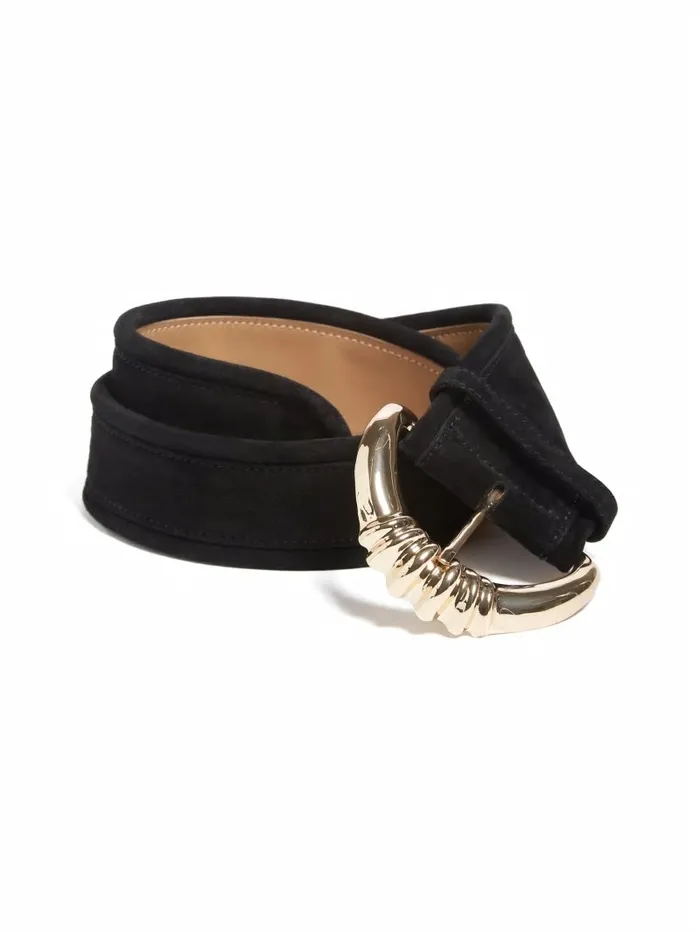 Women Suede Waist Belt Black Belts GUESS Women Suede Waist Belt Black Belts GUESS
