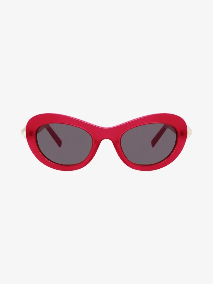 Women Sunglasses Givenchy 4G Pearl Sunglasses In Acetate With Crystals Fuchsia