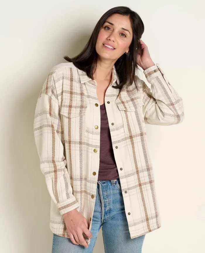 Women Sweaters Jackets and Layers Toad and Co Conifer Shirt Jacket Oatmeal