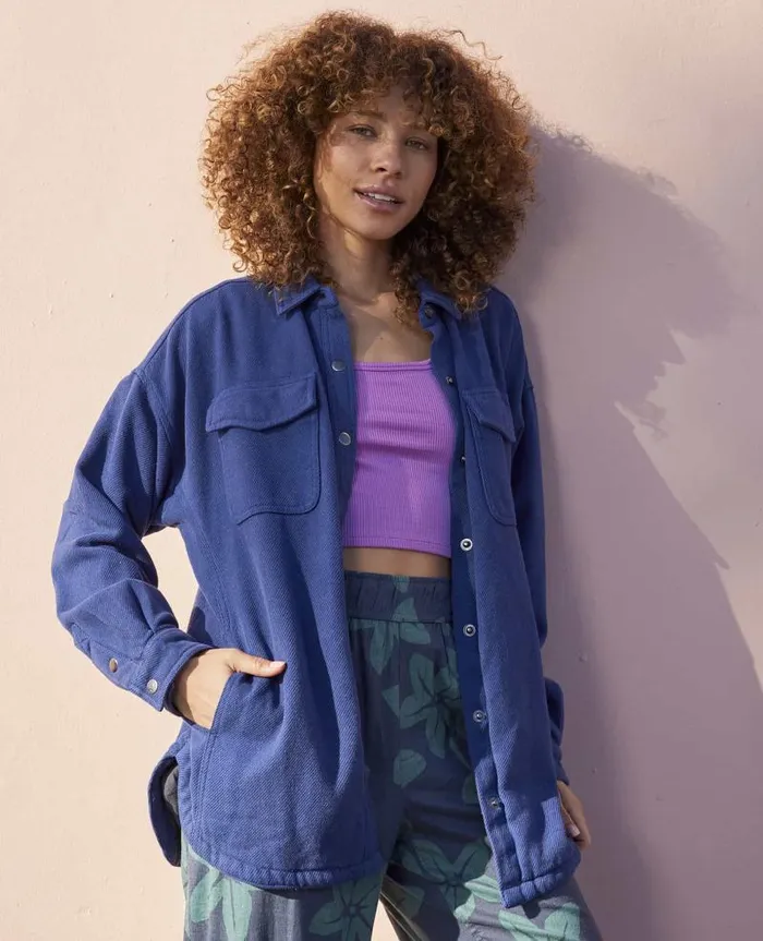 Women Sweaters Jackets and Layers Toad and Co Conifer Shirt Jacket Pacific Blue Women Sweaters Jackets and Layers Toad and Co Conifer Shirt Jacket Pacific Blue