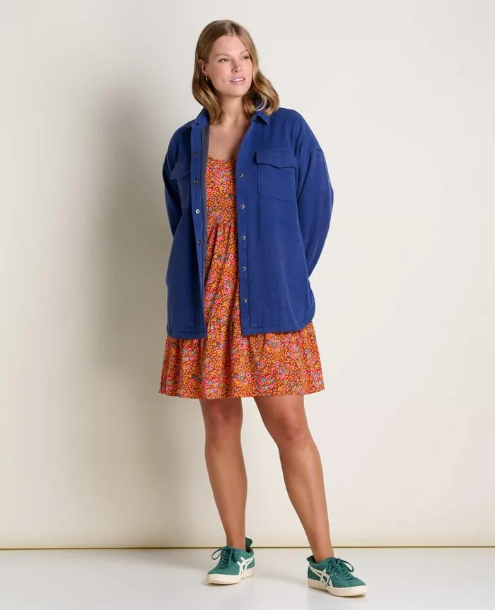 Women Sweaters Jackets and Layers Toad and Co Conifer Shirt Jacket Pacific Blue