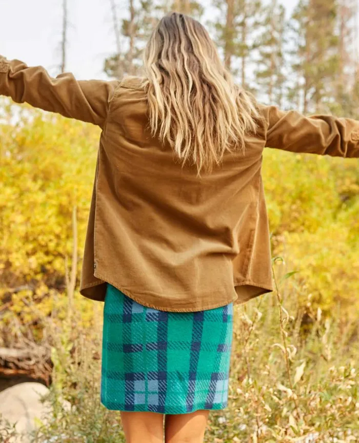 Women Sweaters Jackets and Layers Toad and Co Scouter Cord Long Sleeve Shirt Honey Brown