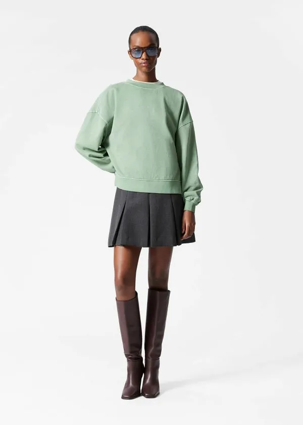 Women Sweatshirts and Hoodies and Other Stories Relaxed Sweatshirt Green