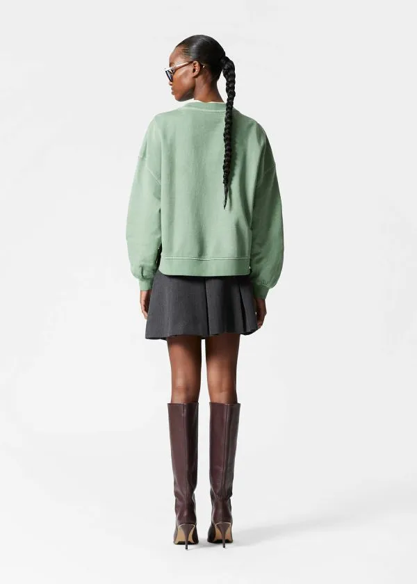 Women Sweatshirts and Hoodies and Other Stories Relaxed Sweatshirt Green
