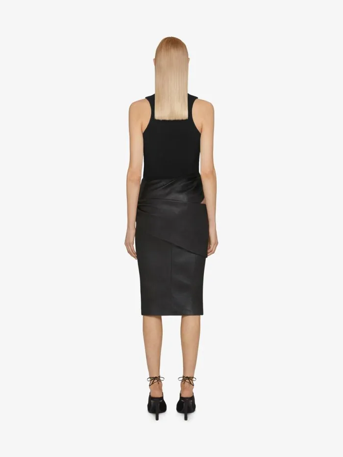 Women TShirts Givenchy Slim Fit Tank Top In Cotton With 4G Detail Black