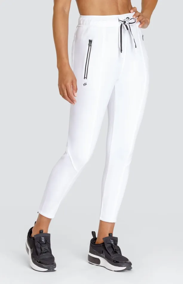 Women Tail Activewear Ankle Pants Eleanor Chalk White Jogger