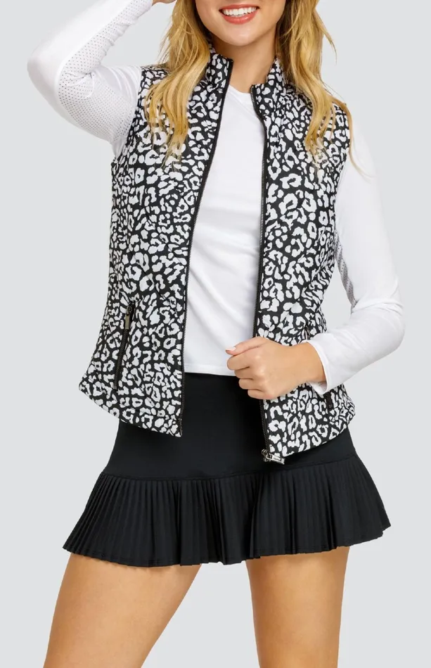 Women Tail Activewear Harlow Vest Onyx Leopard