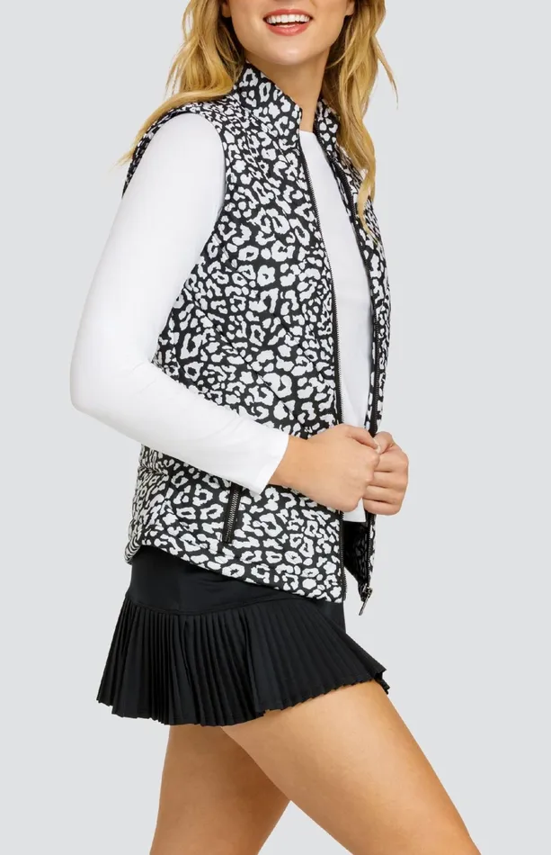 Women Tail Activewear Harlow Vest Onyx Leopard