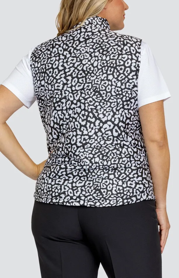 Women Tail Activewear Harlow Vest Onyx Leopard