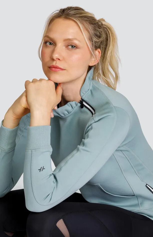 Women Tail Activewear Long Sleeve Condoleezza Sage Pullover