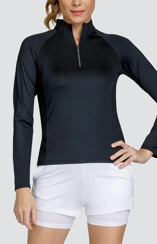 Women Tail Activewear Long Sleeve Imelda Top Onyx Black