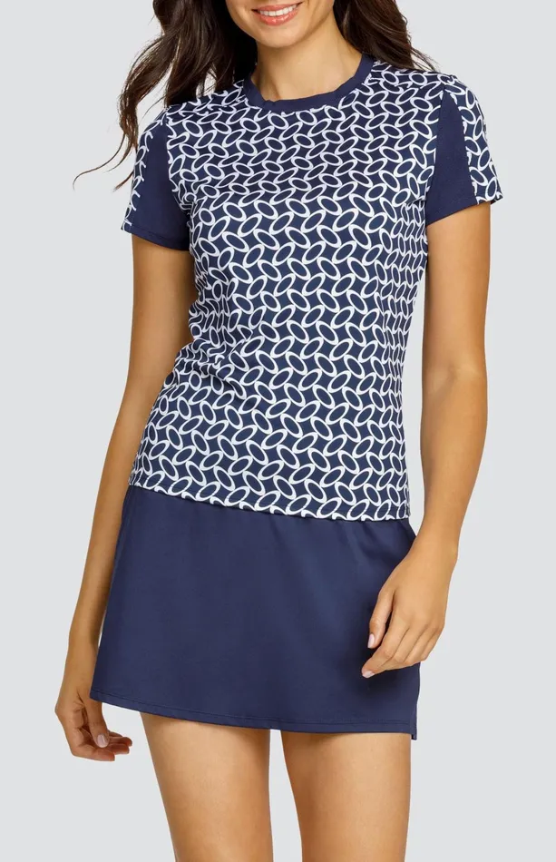 Women Tail Activewear Short Sleeve Ketra Top Oval Geo