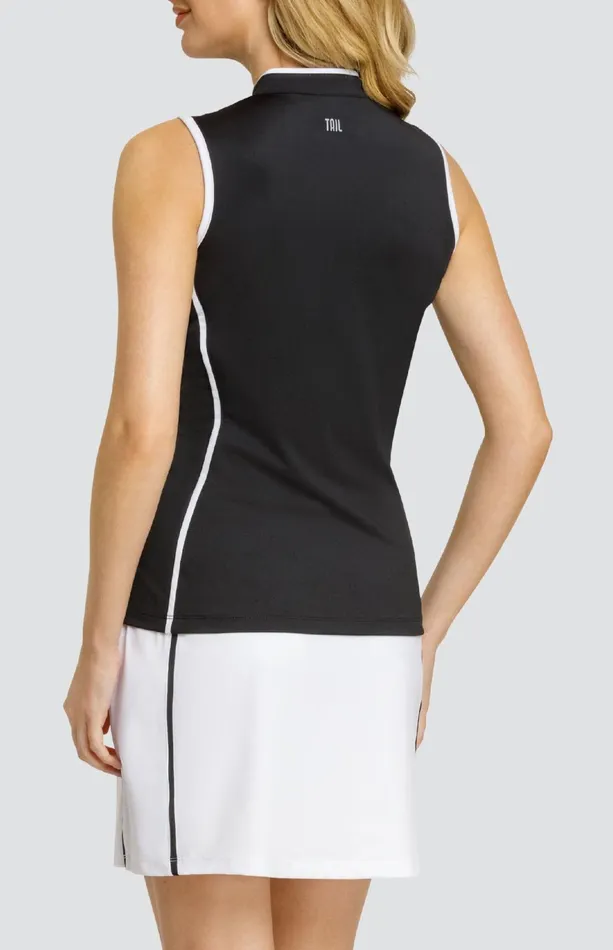 Women Tail Activewear Sleeveless Aiana Top Onyx Black