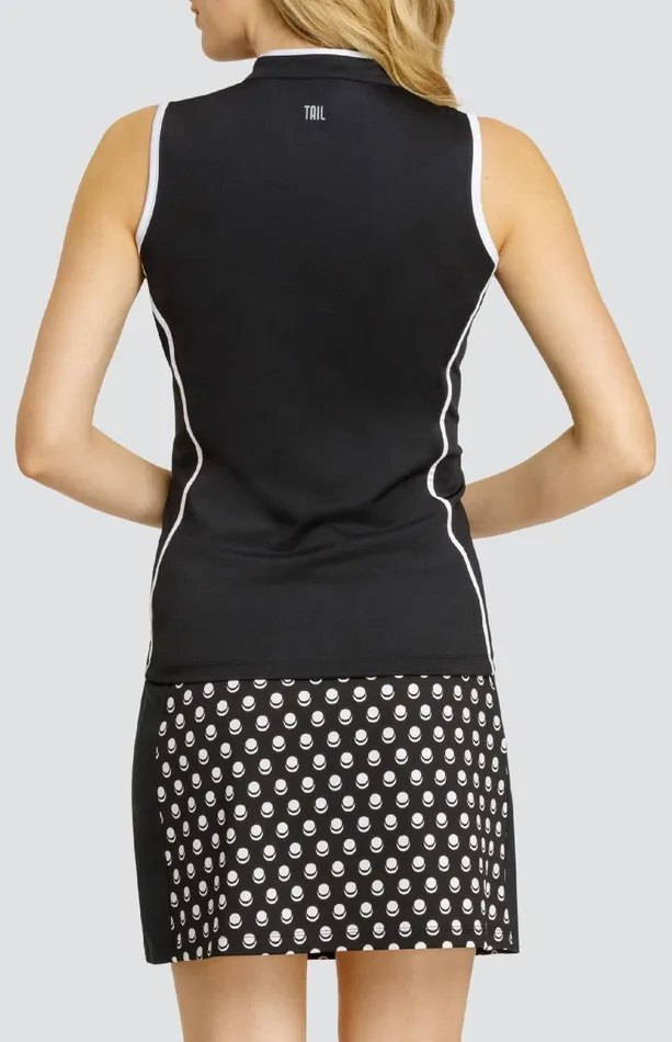Women Tail Activewear Sleeveless Aiana Top Onyx Black