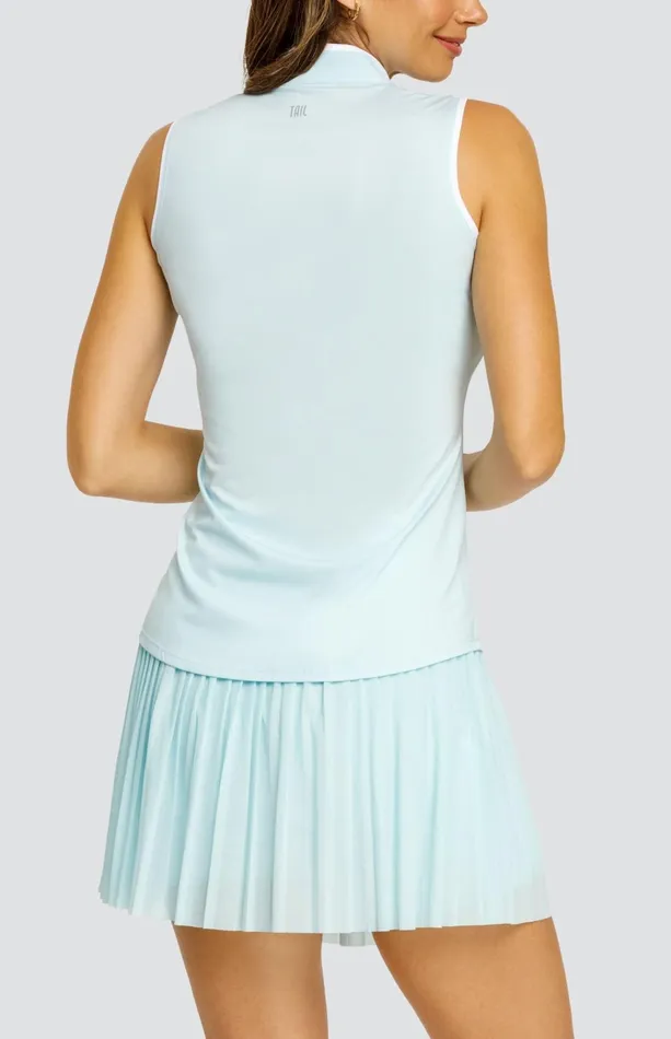Women Tail Activewear Sleeveless Coquette Top Blue Glow