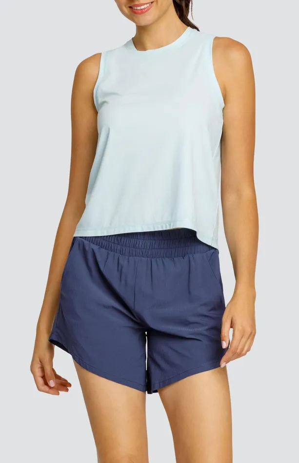 Women Tail Activewear Tanks Machli Tank Blue Glow