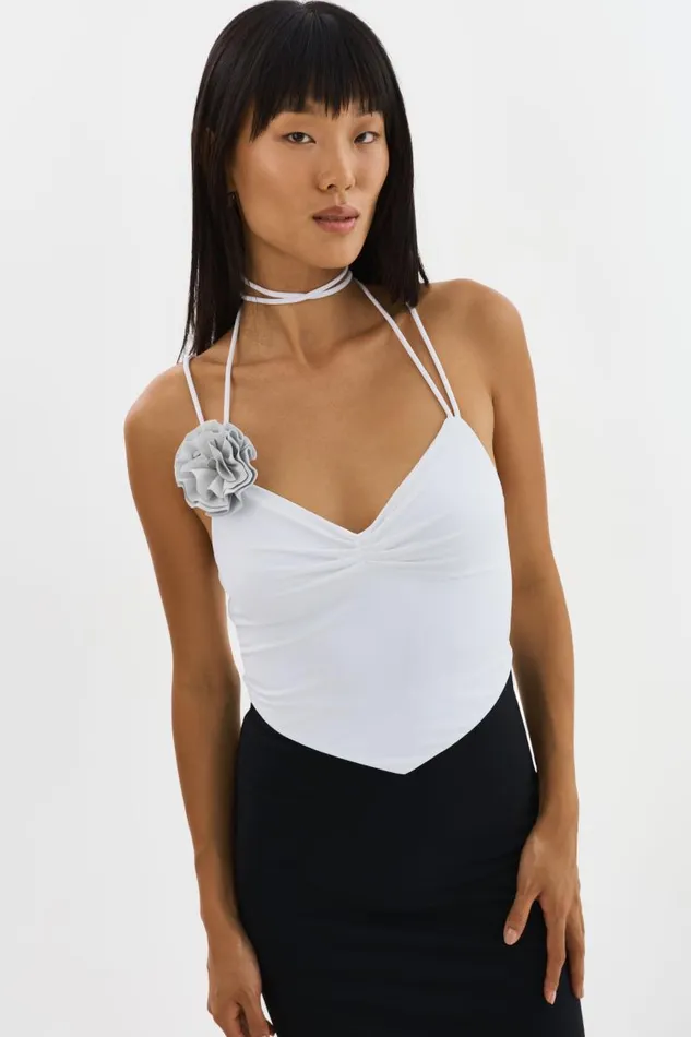 Women TAYANA Handkerchief Top White LAMARQUE Tops