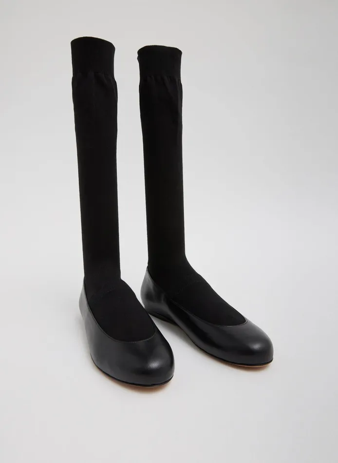 Women Tibi Boots Borg Sock Shoe 8211 Tall