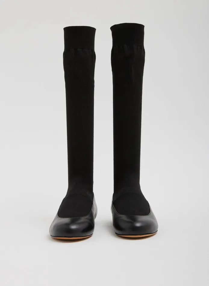 Women Tibi Boots Borg Sock Shoe 8211 Tall