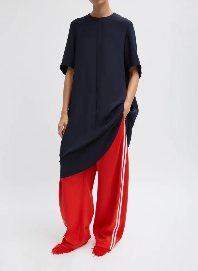 Women Tibi Dresses 4Ply Silk TShirt Dress