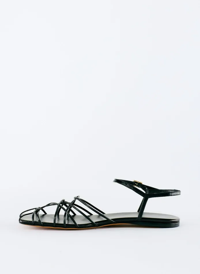 Women Tibi Flats Berneice Kidskin Sandal
