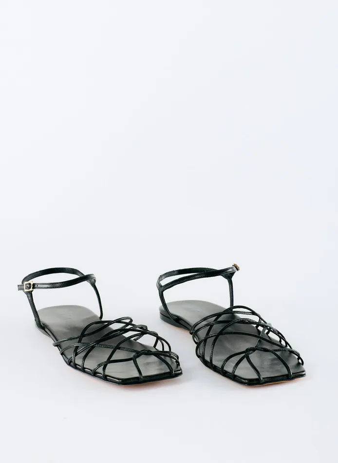 Women Tibi Flats Berneice Kidskin Sandal