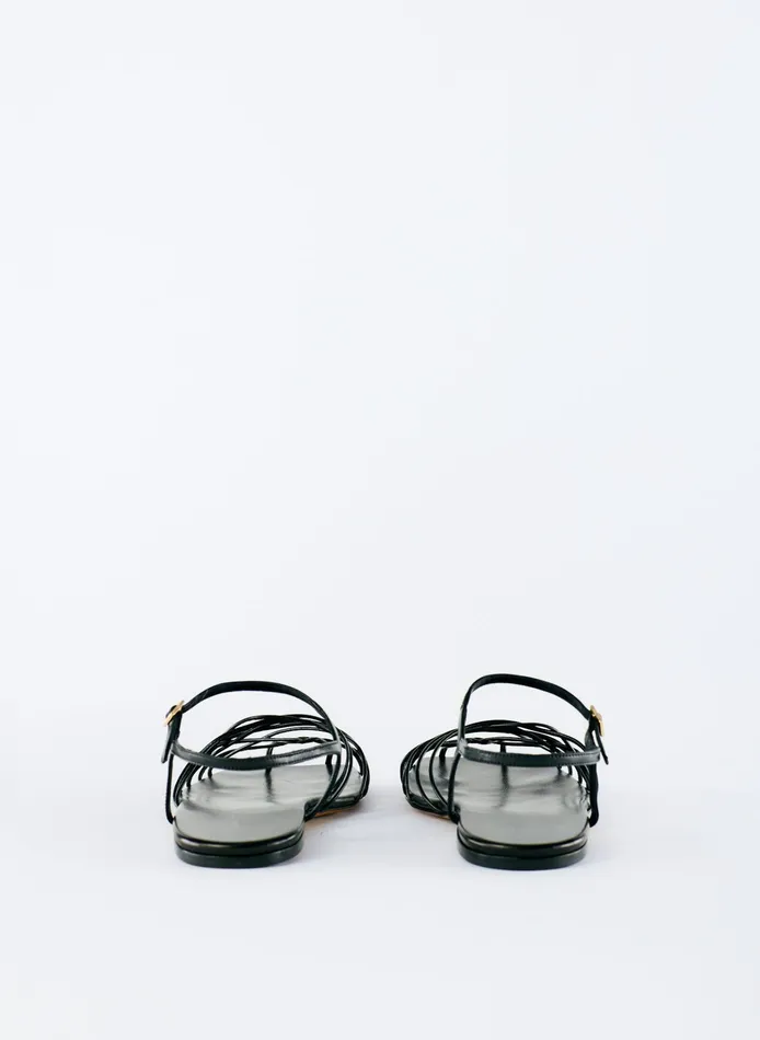 Women Tibi Flats Berneice Kidskin Sandal