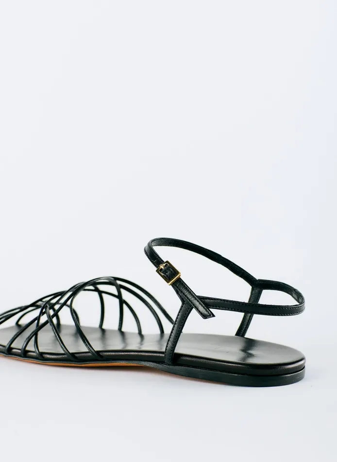 Women Tibi Flats Berneice Kidskin Sandal